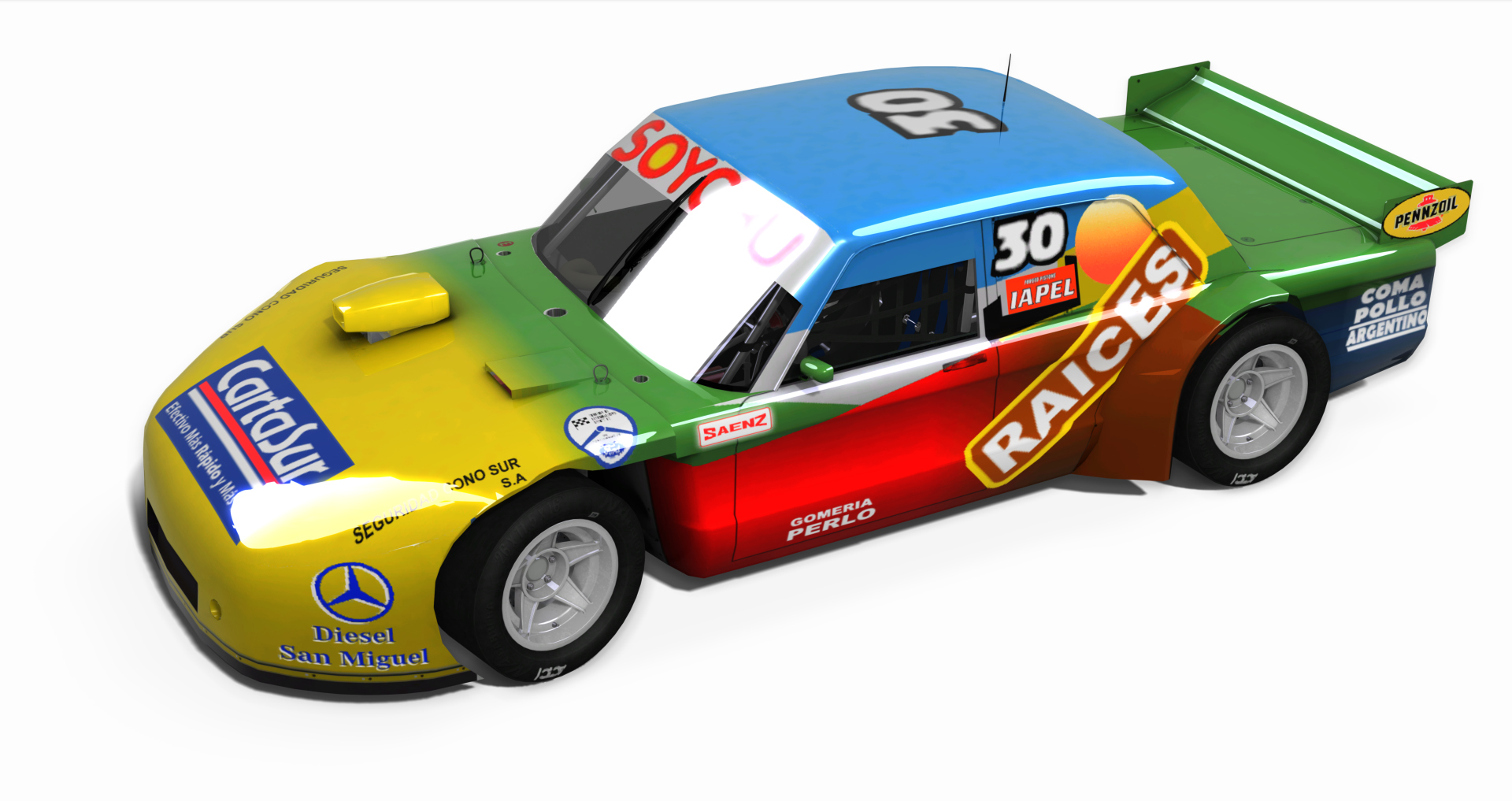 Ford Falcon Turismo Carretera 2000-2007, skin 2000 - Mariano Oyhanart - 30