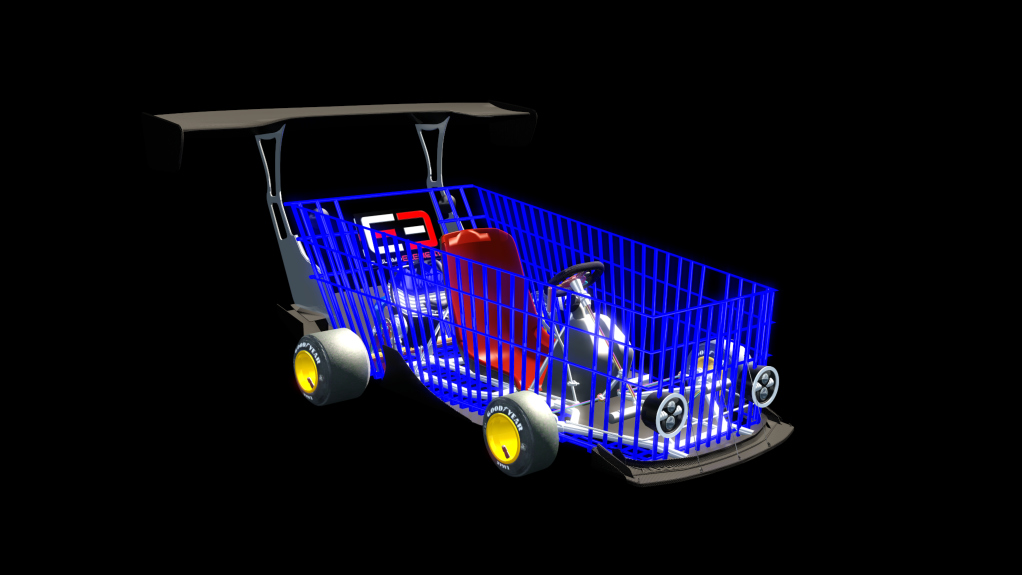Eu3 Shoping kart, skin blue
