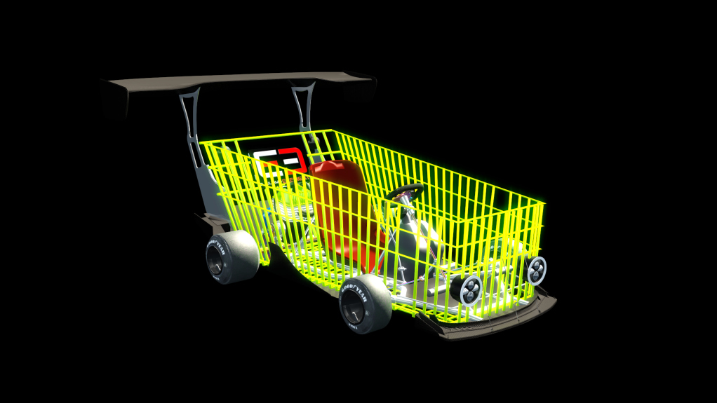 Eu3 Shoping kart, skin green