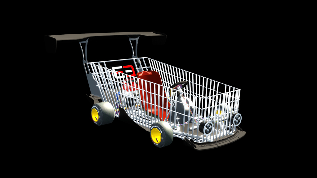 Eu3 Shoping kart, skin grey