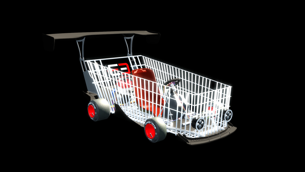 Eu3 Shoping kart, skin white