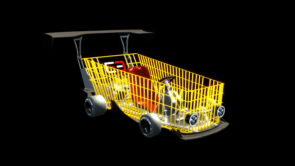 Eu3 Shoping kart, skin yellow