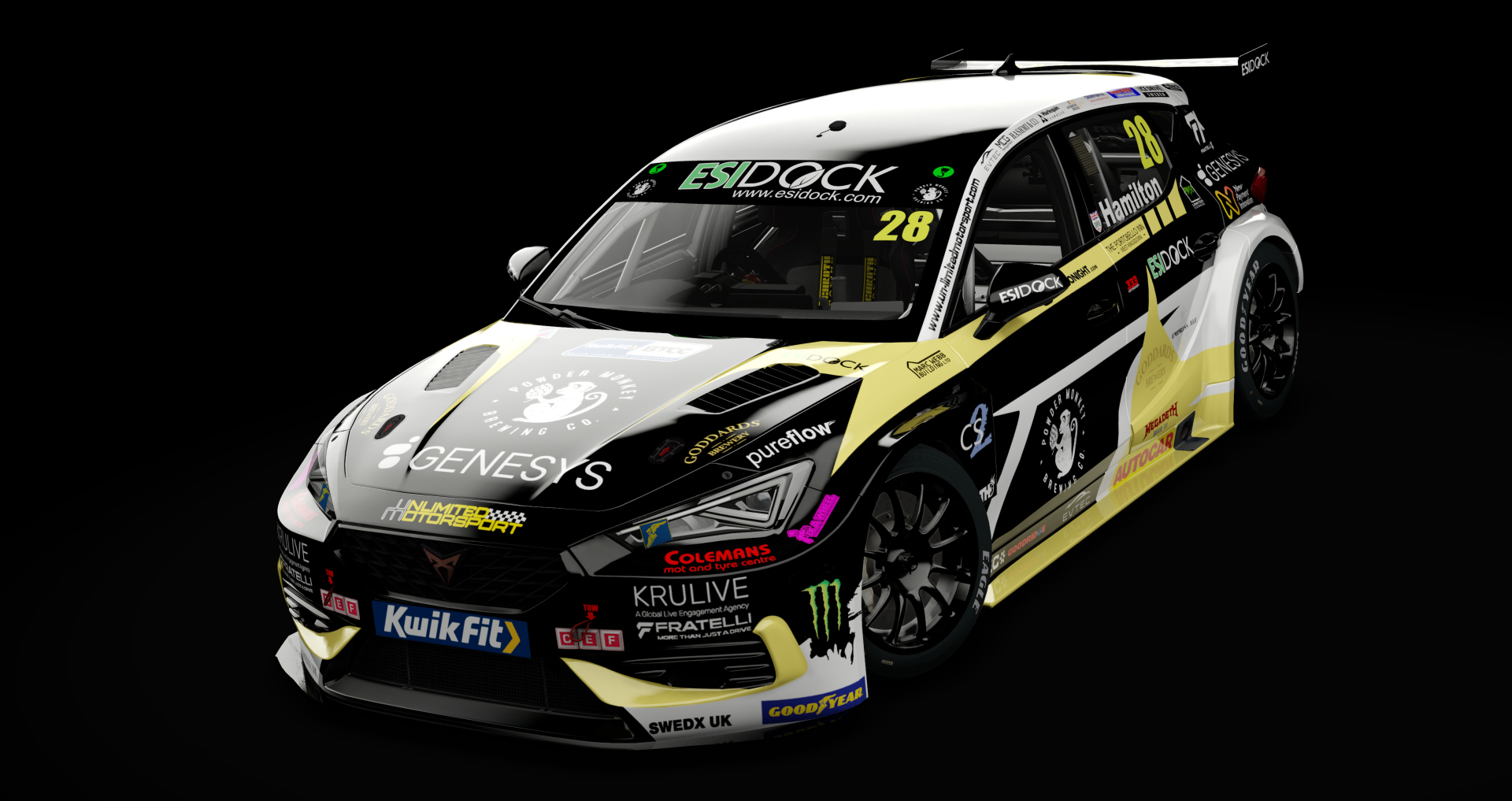 BTCC NGTC Cupra León Competición, skin Hamilton 2025