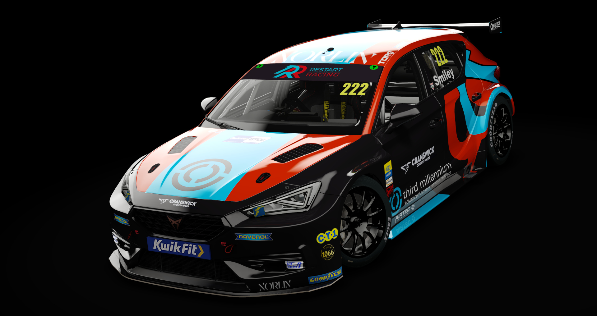 BTCC NGTC Cupra León Competición, skin smiley #222