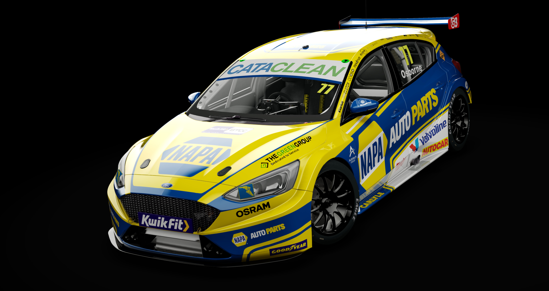 BTCC NGTC Ford Focus ST20, skin NAPA 2025 77