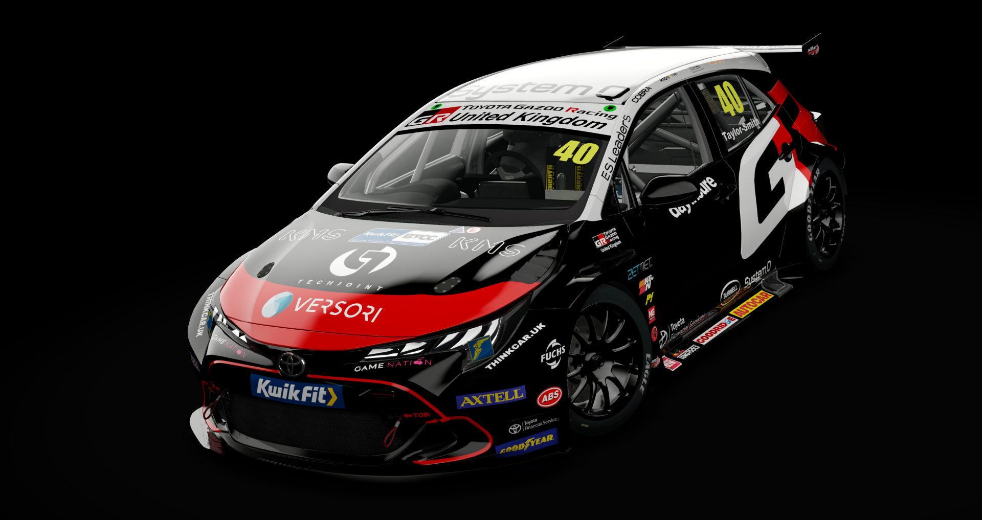BTCC NGTC Toyota Corolla GR Sport, skin Speedworks 25 40