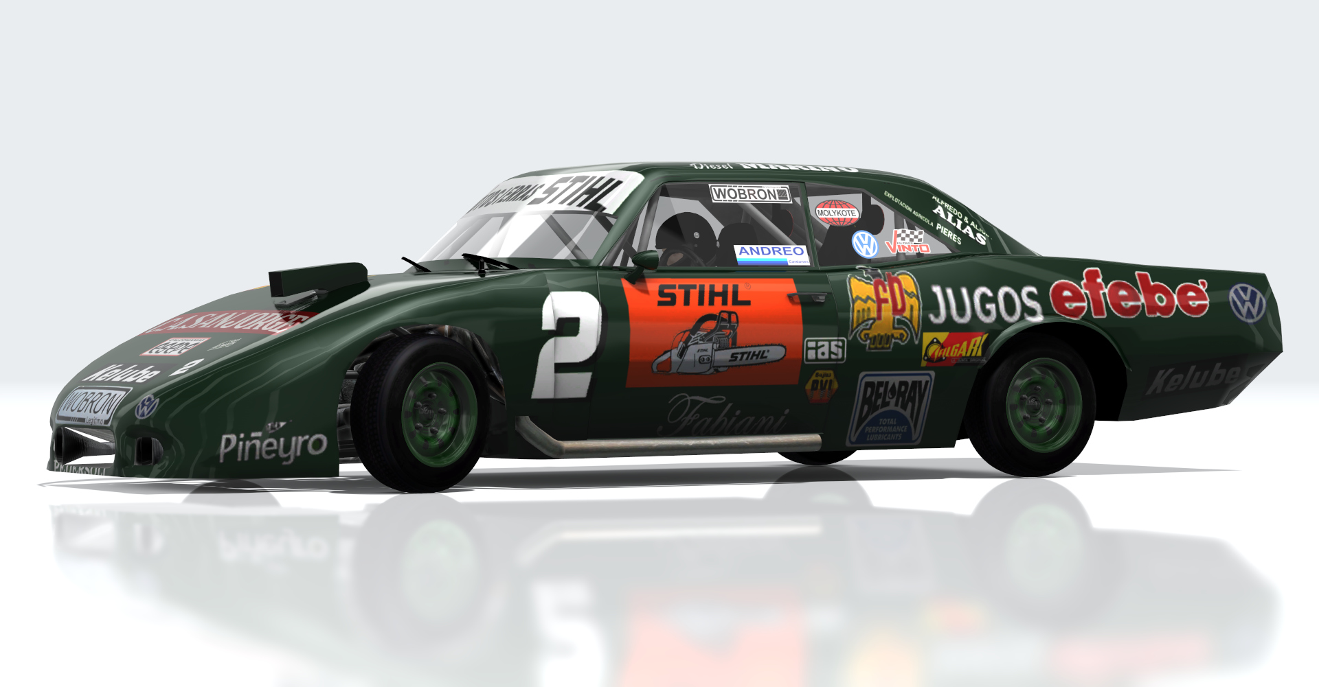 WVR Dodge 1 Turismo Carretera - 1985/1989, skin DE BENEDICTIS - 1987