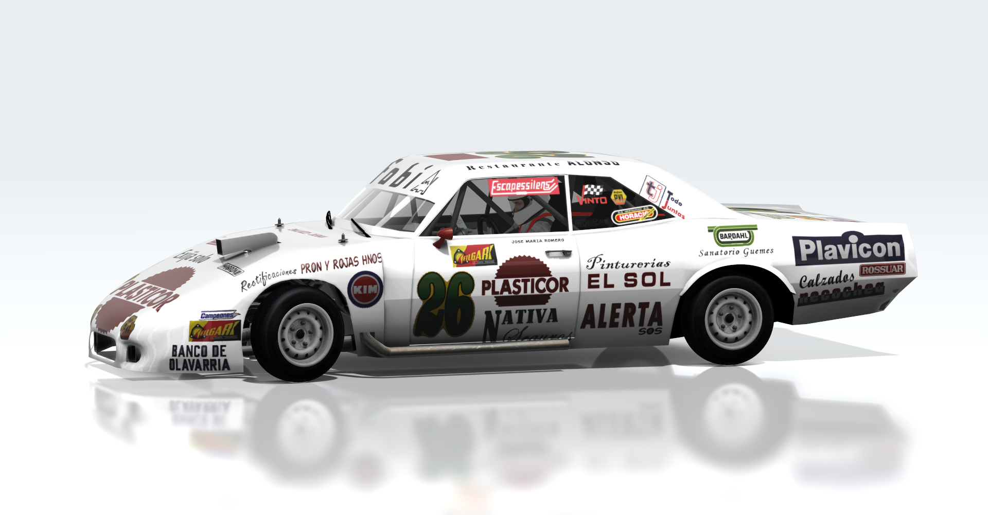 WVR Dodge 1 Turismo Carretera - 1987, skin ROMERO (DODGE)
