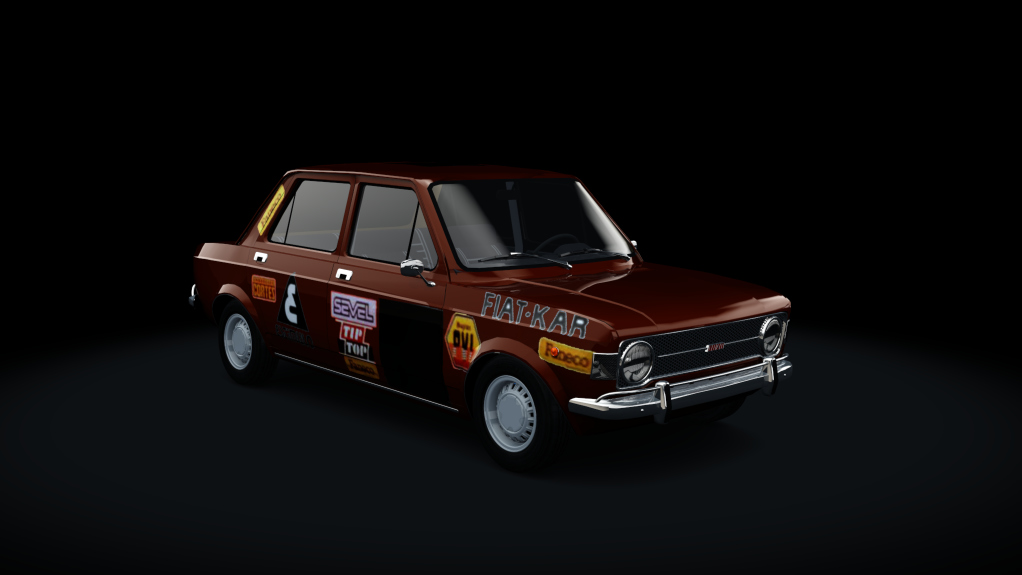 Fiat 128 TN Historico, skin brown