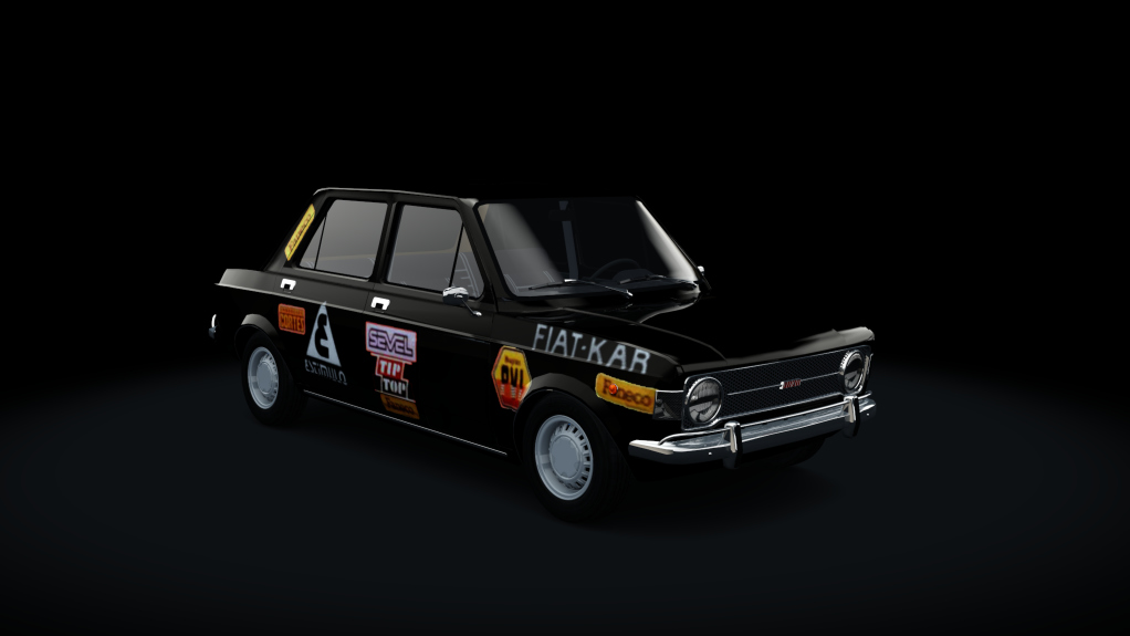 Fiat 128 TN Historico, skin nero