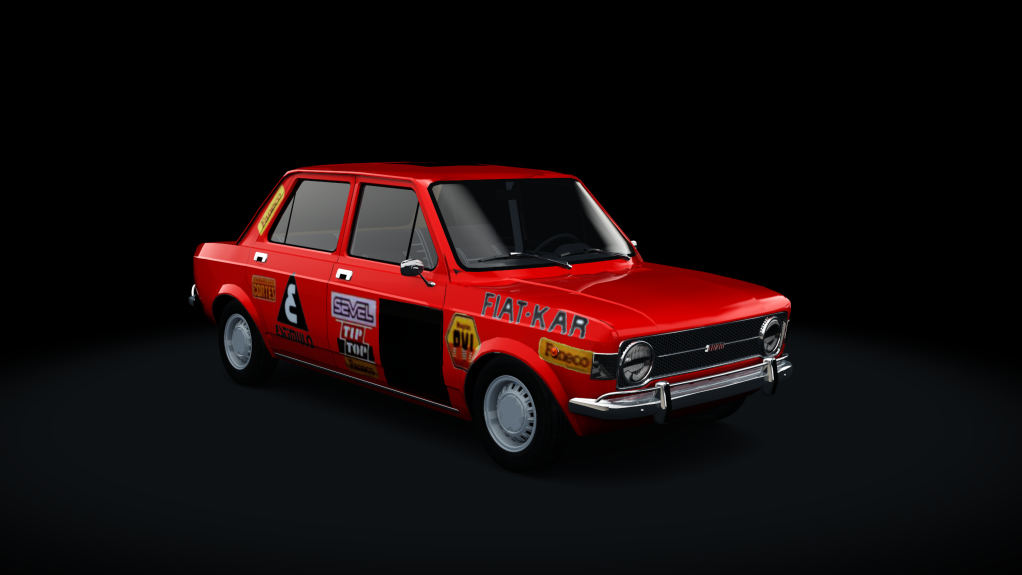 Fiat 128 TN Historico, skin red