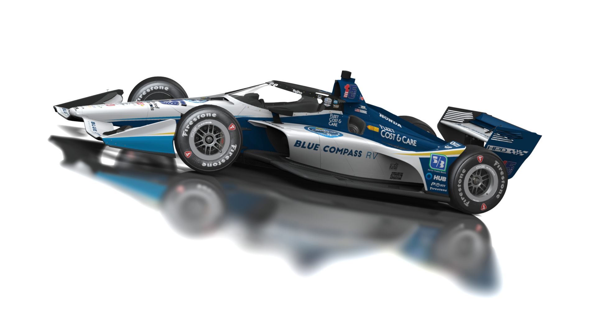 Formula Americas 2020, skin 15 Graham Rahal - Blue Compass RV