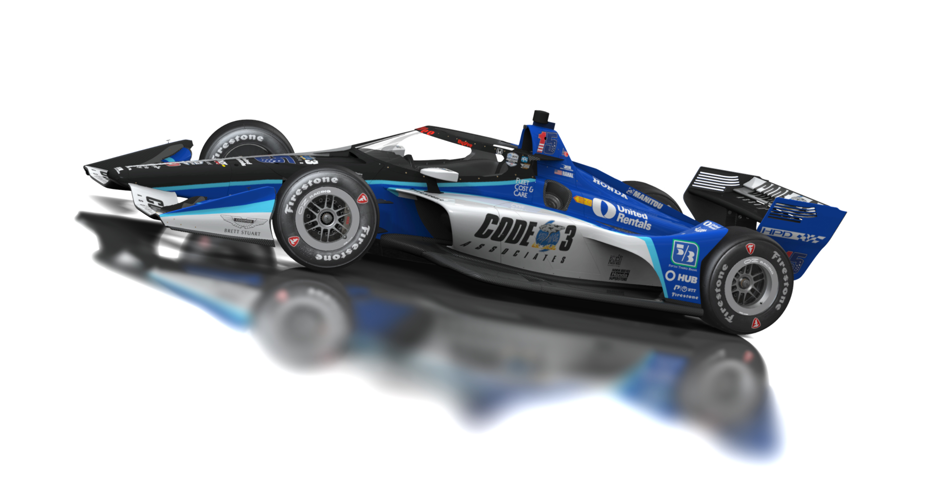 Formula Americas 2020, skin 15 Graham Rahal - Code 3
