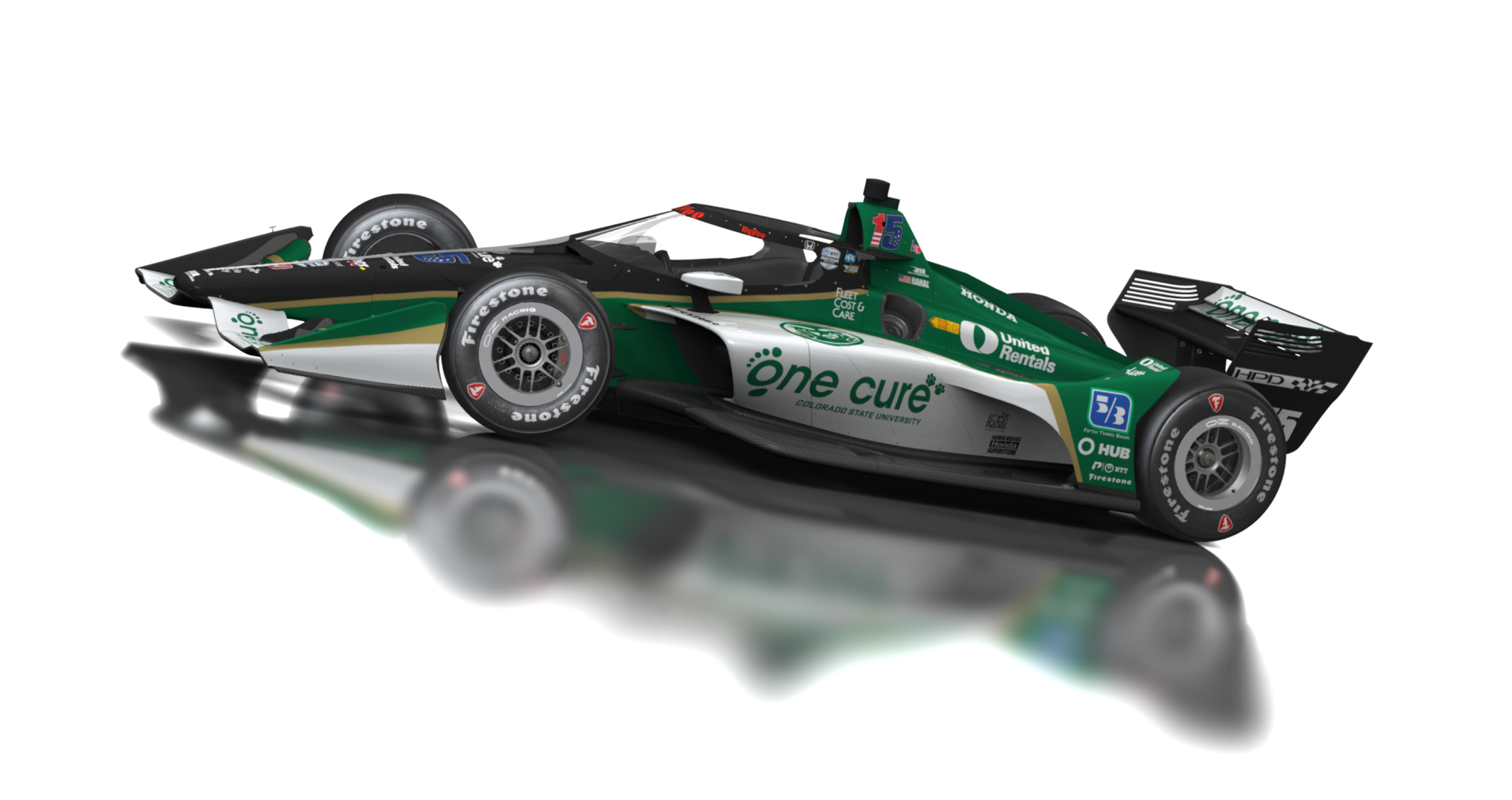 Formula Americas 2020, skin 15 Graham Rahal - One Cure