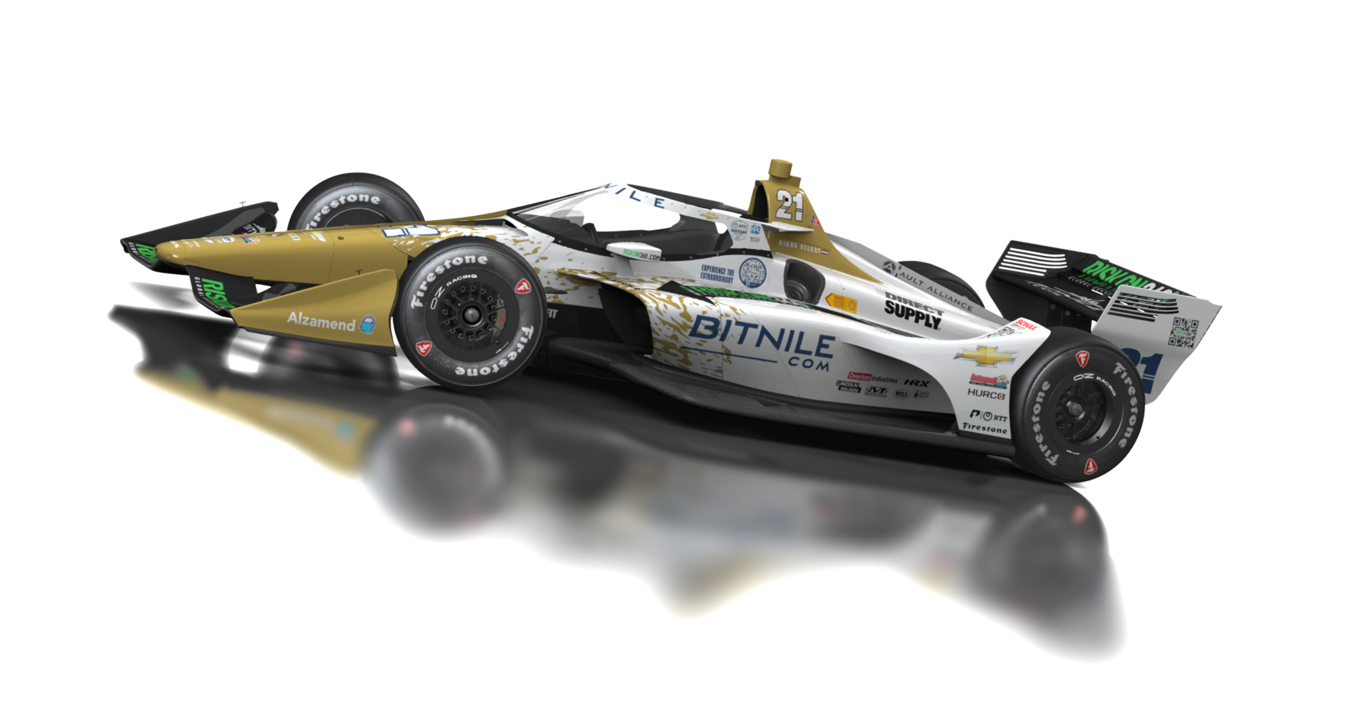 Formula Americas 2020, skin 21 Rinus VeeKay - Bitnile Risk On