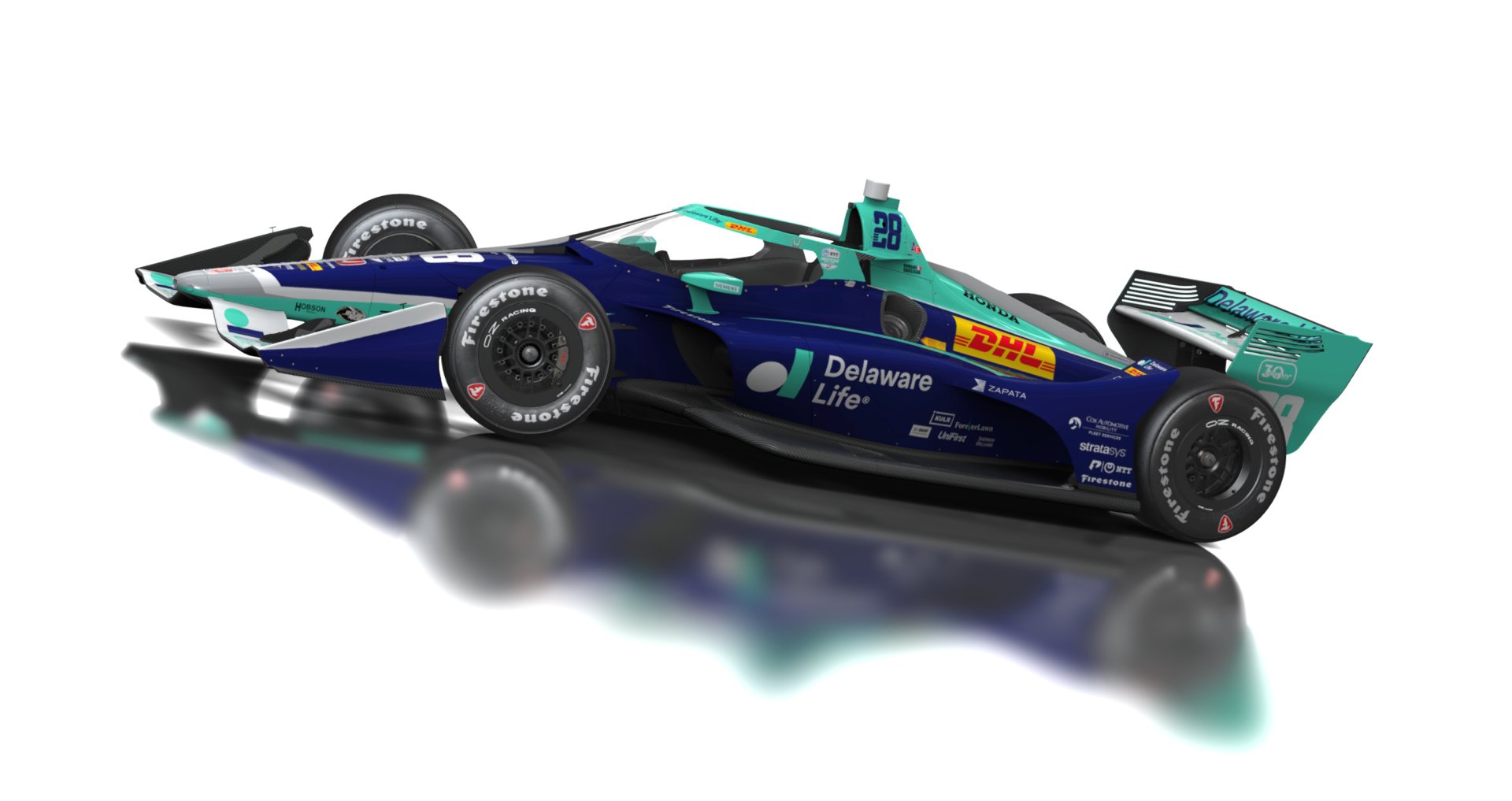 Formula Americas 2020, skin 28 Romain Grosjean - Delaware Life