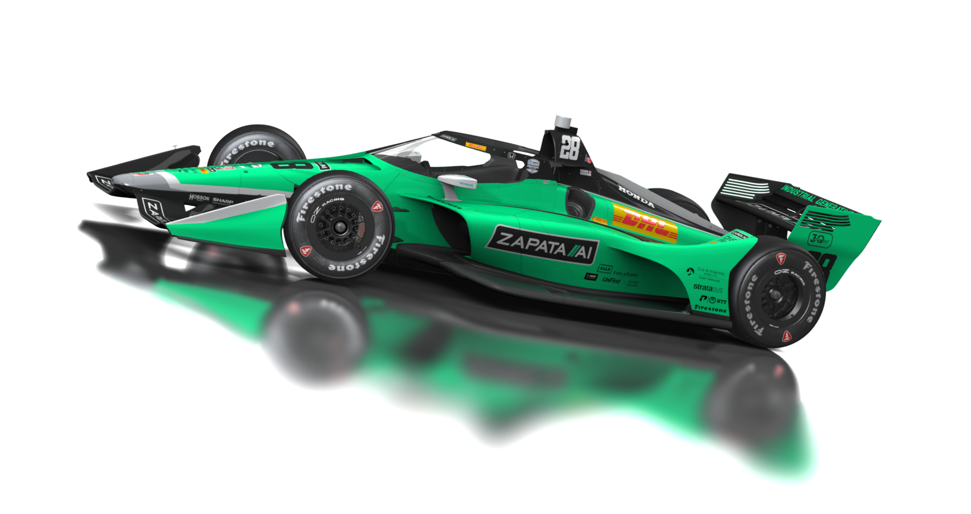 Formula Americas 2020, skin 28 Romain Grosjean - Zapata AI