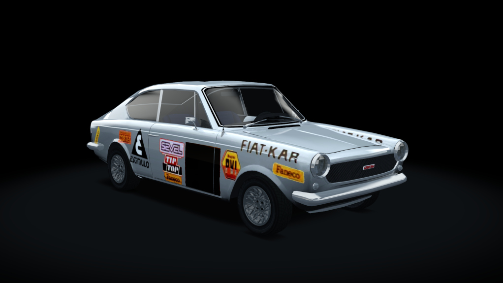 Fiat 125 Coupe TN Historico, skin blanco