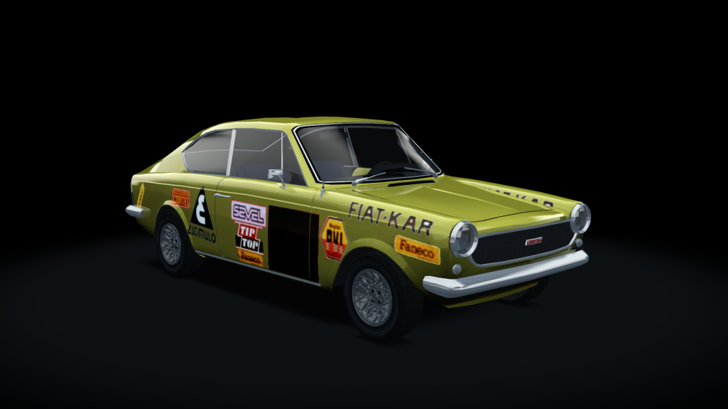 Fiat 125 Coupe TN Historico, skin crema