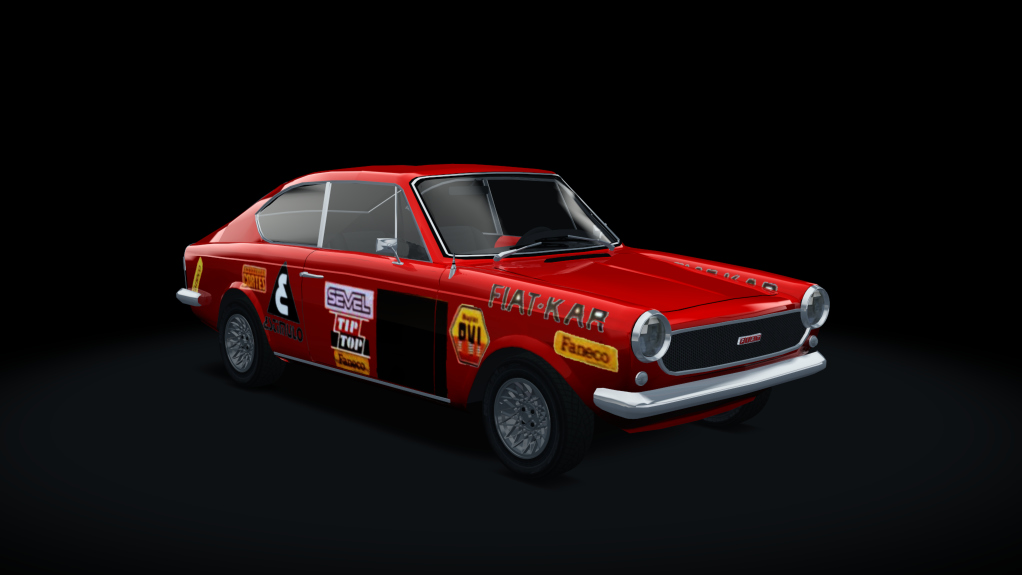 Fiat 125 Coupe TN Historico, skin rojo
