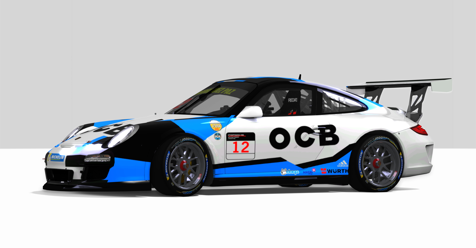 Porsche (997) GT3 CUP ARGENTINA, skin RODRIGUEZ PAZ