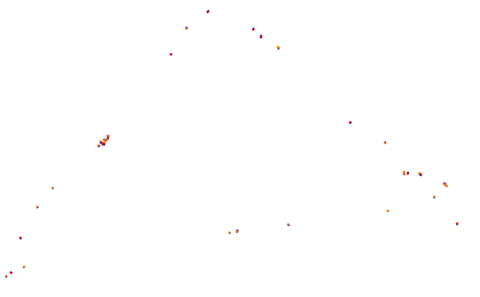 Semipermanente de Lobos 1993 (WVR) collisions